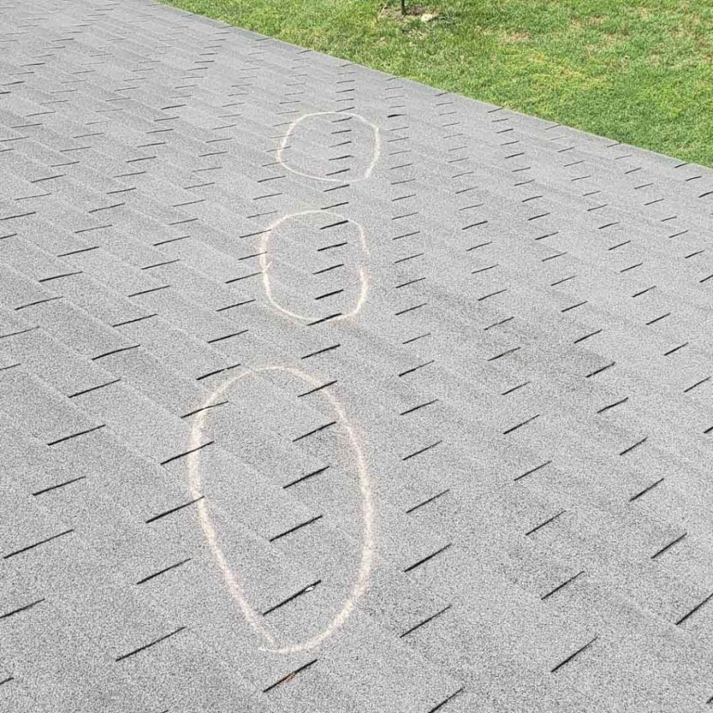 damaged roof