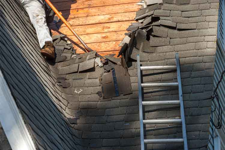 damaged roof